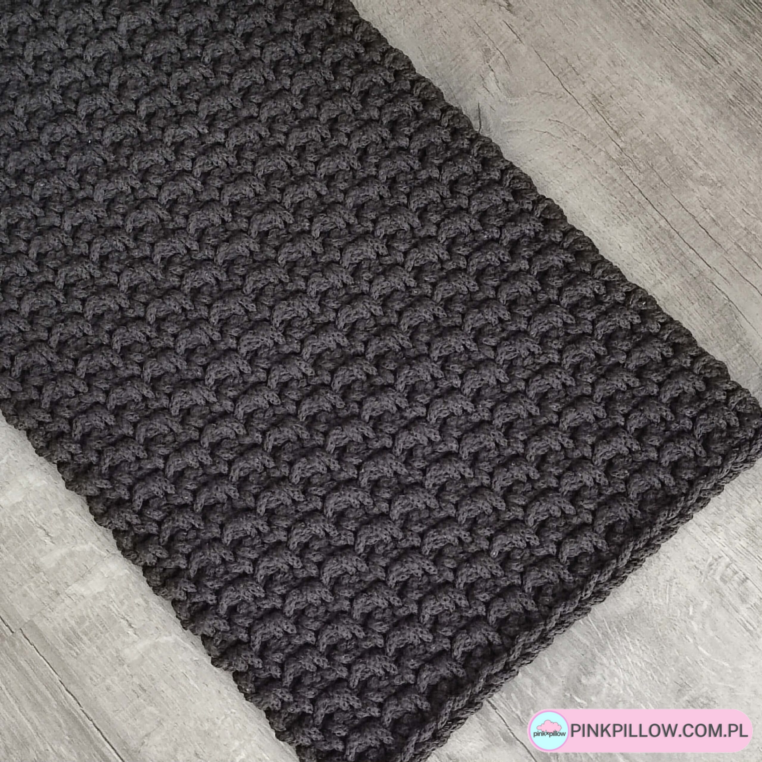 Dywan szydełkowy prostokątny ze sznurka 40x70 cm - Różne Kolory - obrazek 3