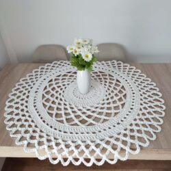 Serweta szydełkowa ze sznurka bawełnianego 100 cm - Różne Kolory