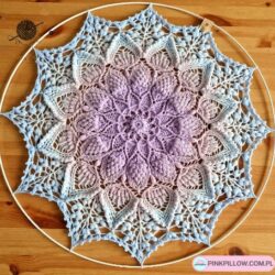 Mandala na obręczy - Średnica 50 cm