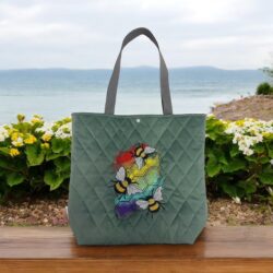 Shopper Torba Pikowana - Wzór Pszczoły