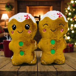 Świąteczny Pluszowy Piernik - Złoty Brąz