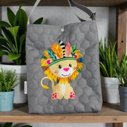 Torebka dla Dziewczynki na ramię - Wzór Lwiątko