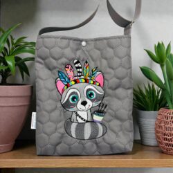 Mała Torebeczka dla dziecka haftowana - Wzór Szop