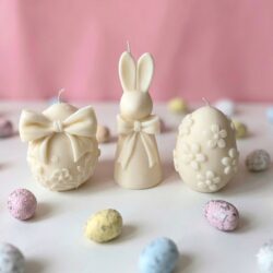 Świeczki na Wielkanoc Króliczek lub Jajko z uszami - Różne Kolory