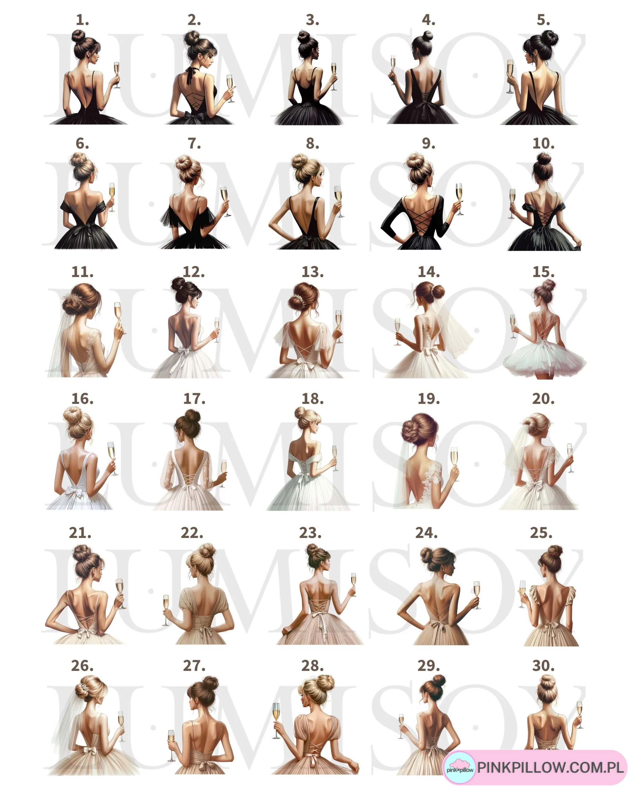 Gumka scrunchies z Personalizacją na Wieczór Panieński - obrazek 3