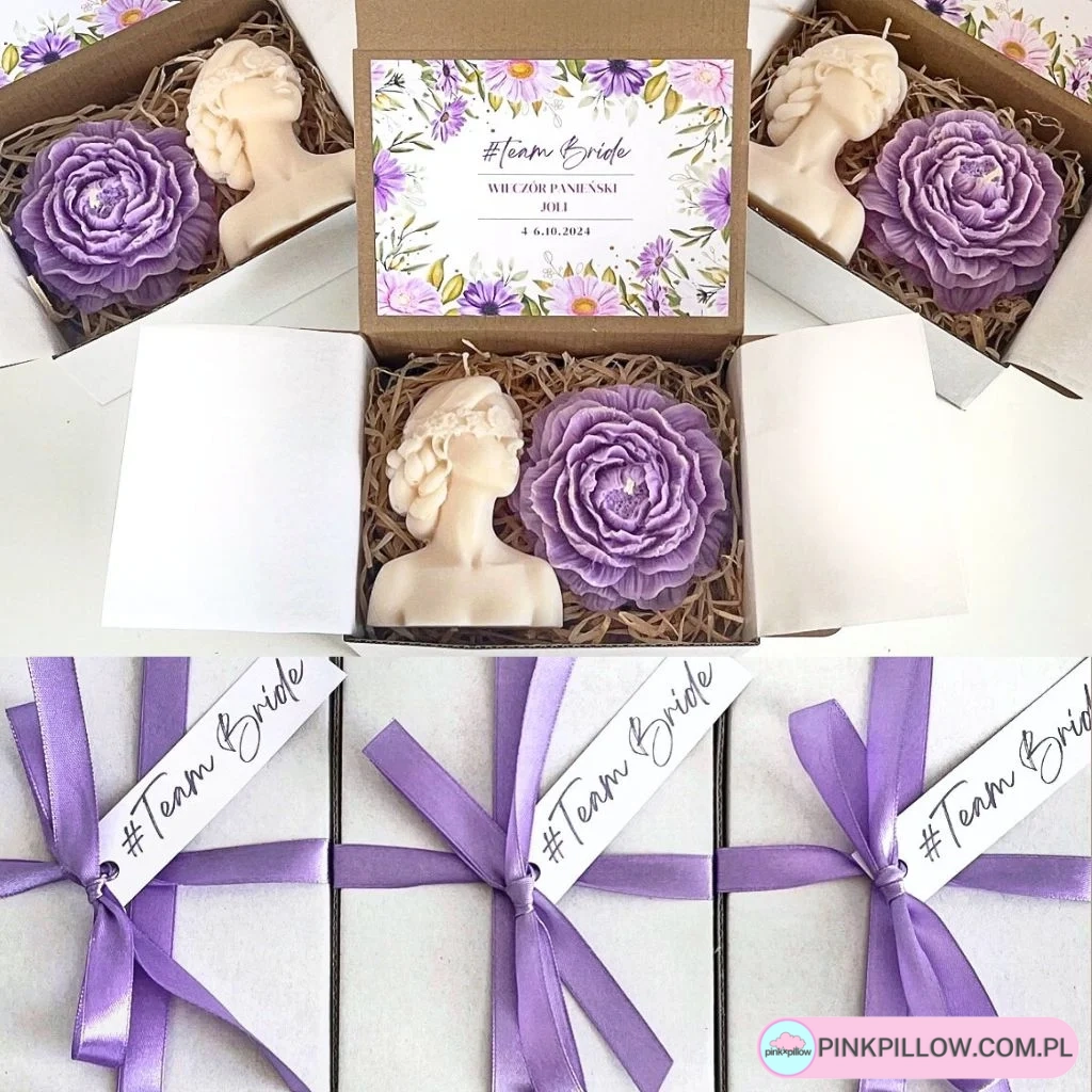 Personalizowany Box Prezentowy dla niej ze Świecami i Dedykacją