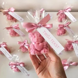 Świeczka w kształcie Misia - Podziękowanie dla Gości