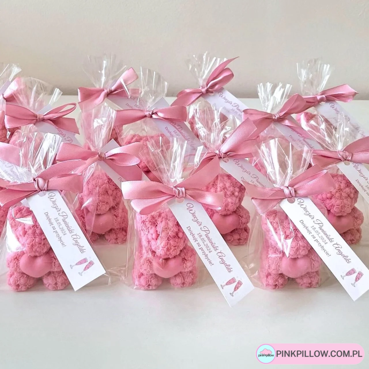 Świeczka w kształcie Misia - Podziękowanie dla Gości - obrazek 3