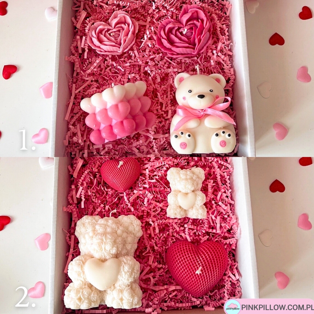 Zestaw Świec Walentynkowych - Różne Warianty