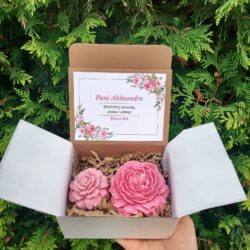 Box na Dzień Nauczyciela ze Świecami Kwiatkami - Personalizowany z Dedykacją