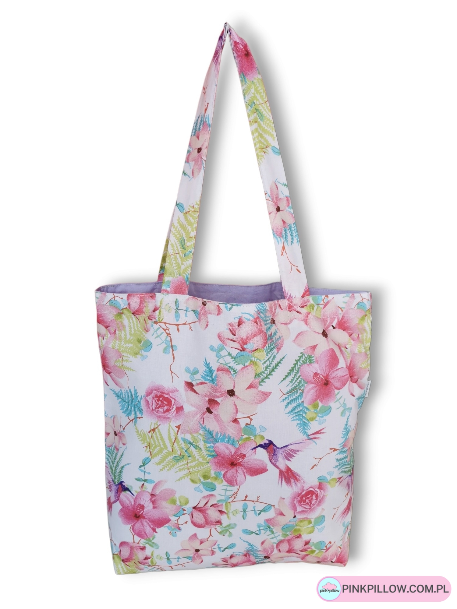 Kolorowa Shopperka - Wzór Ptaki Koliberki