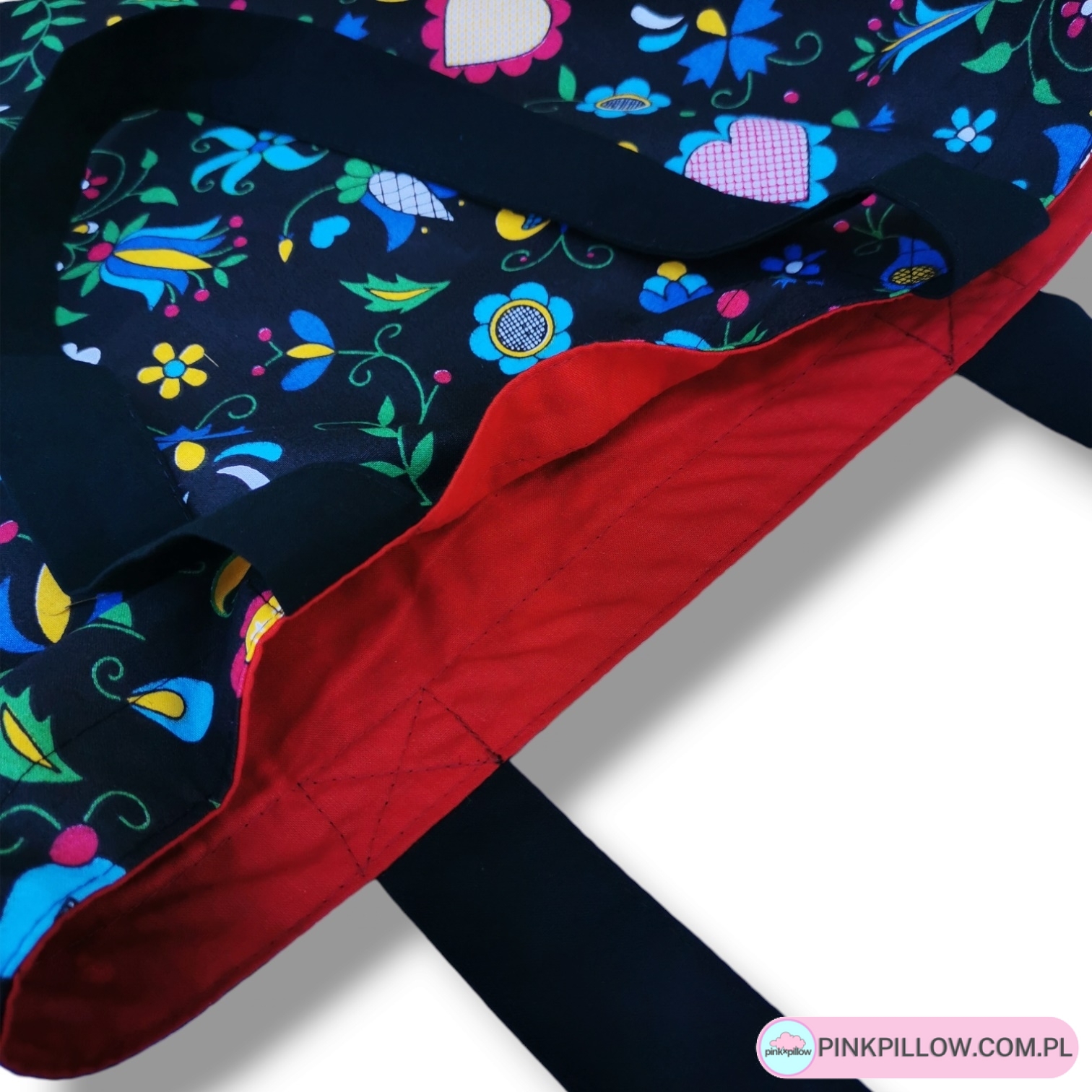 Torba Shoperka - Wzór Kaszubska Folkowa - Podszewka