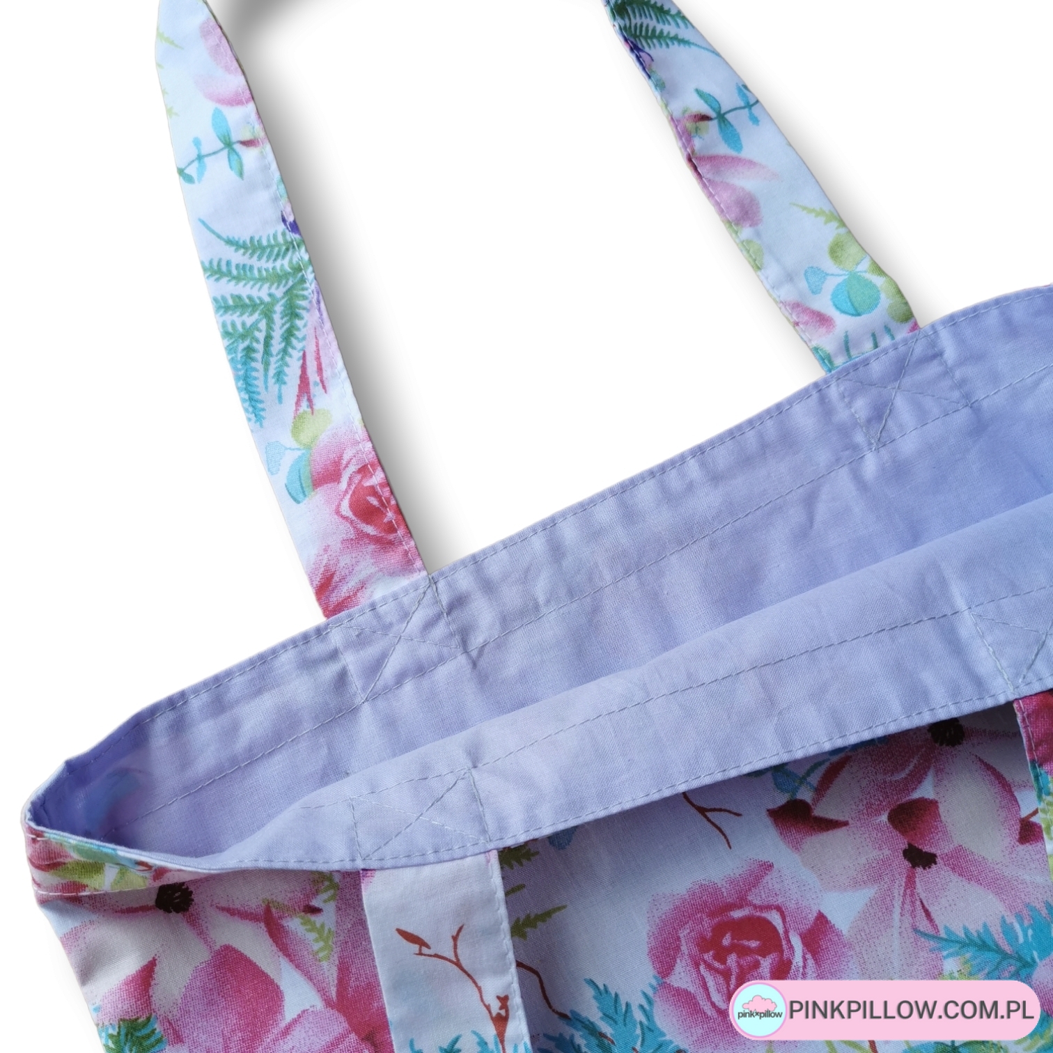 Torba na ramię z uszami – Wzór Ptaki Koliberki i Kwiaty