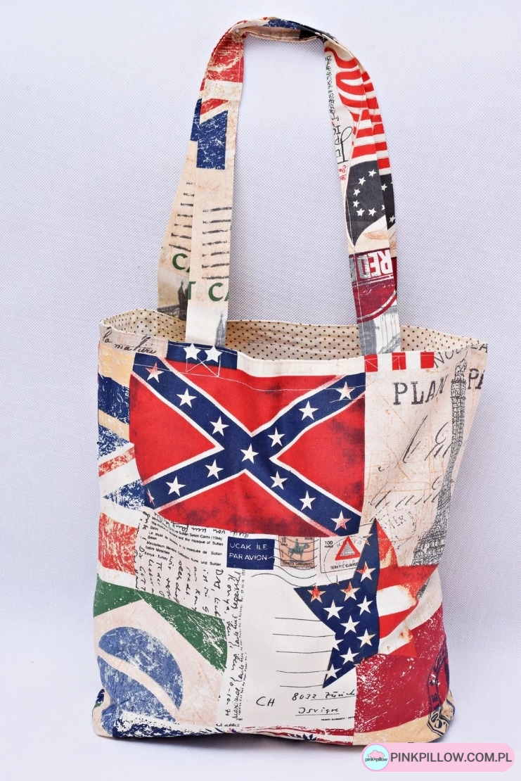 Torba Wielorazowa dla Podróżniczki lub Podróżnika - Wzór Flagi