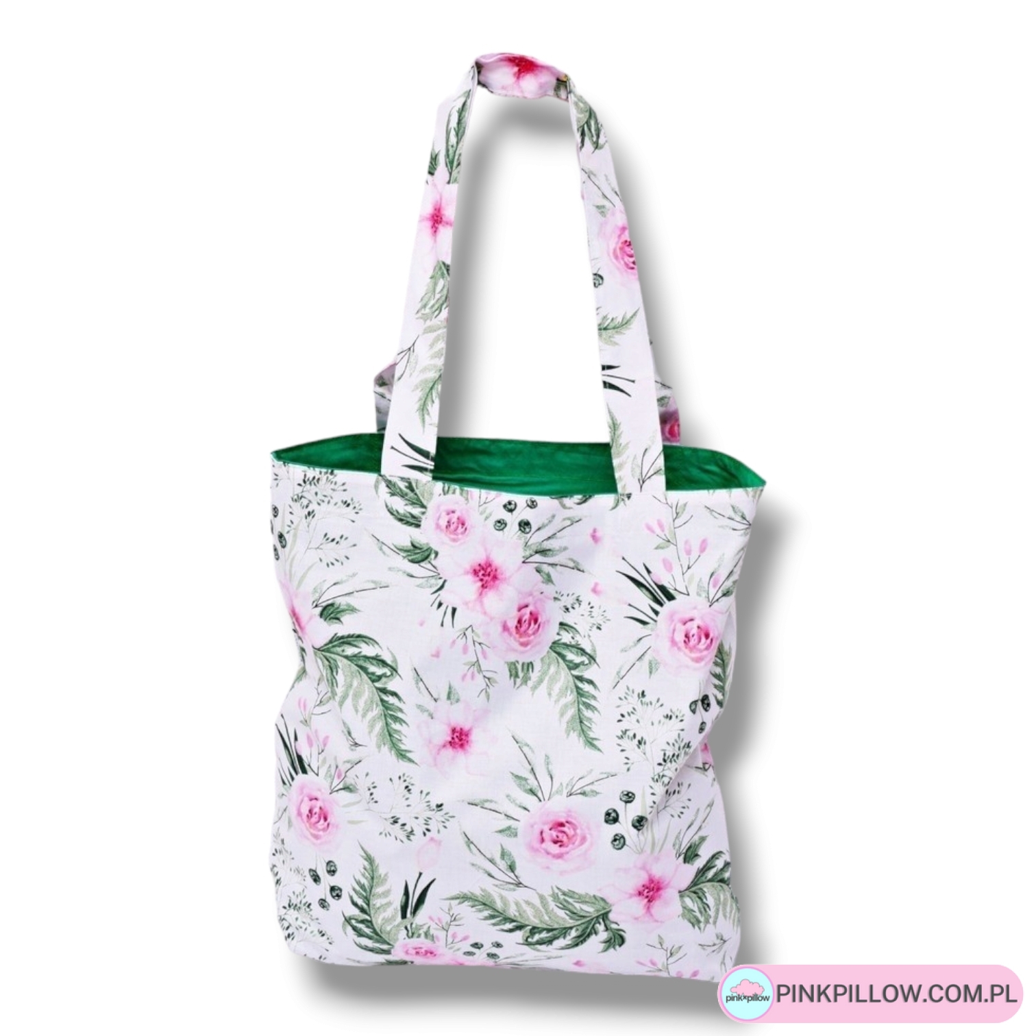 Torba na zakupy z Długimi uszami - Wzór Kwiaty Ogrodu