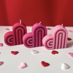 Świeca w kształcie Serca - Dostępne Różne Kolory