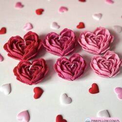 Zestaw Świeczki w kształcie Serca 2 szt. - Różne Kolory