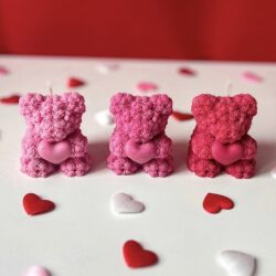 Świeczka Miś z Serduszkiem