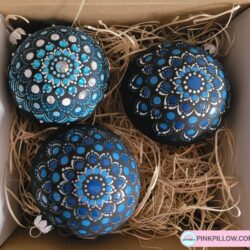 Bombki Choinkowe szklane Ręcznie Malowane - Zestaw 3 szt.