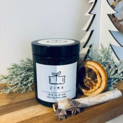 Ozdobna świeca w szklanym pojemniku 180 ml - Kolekcja "4 Pory Roku"