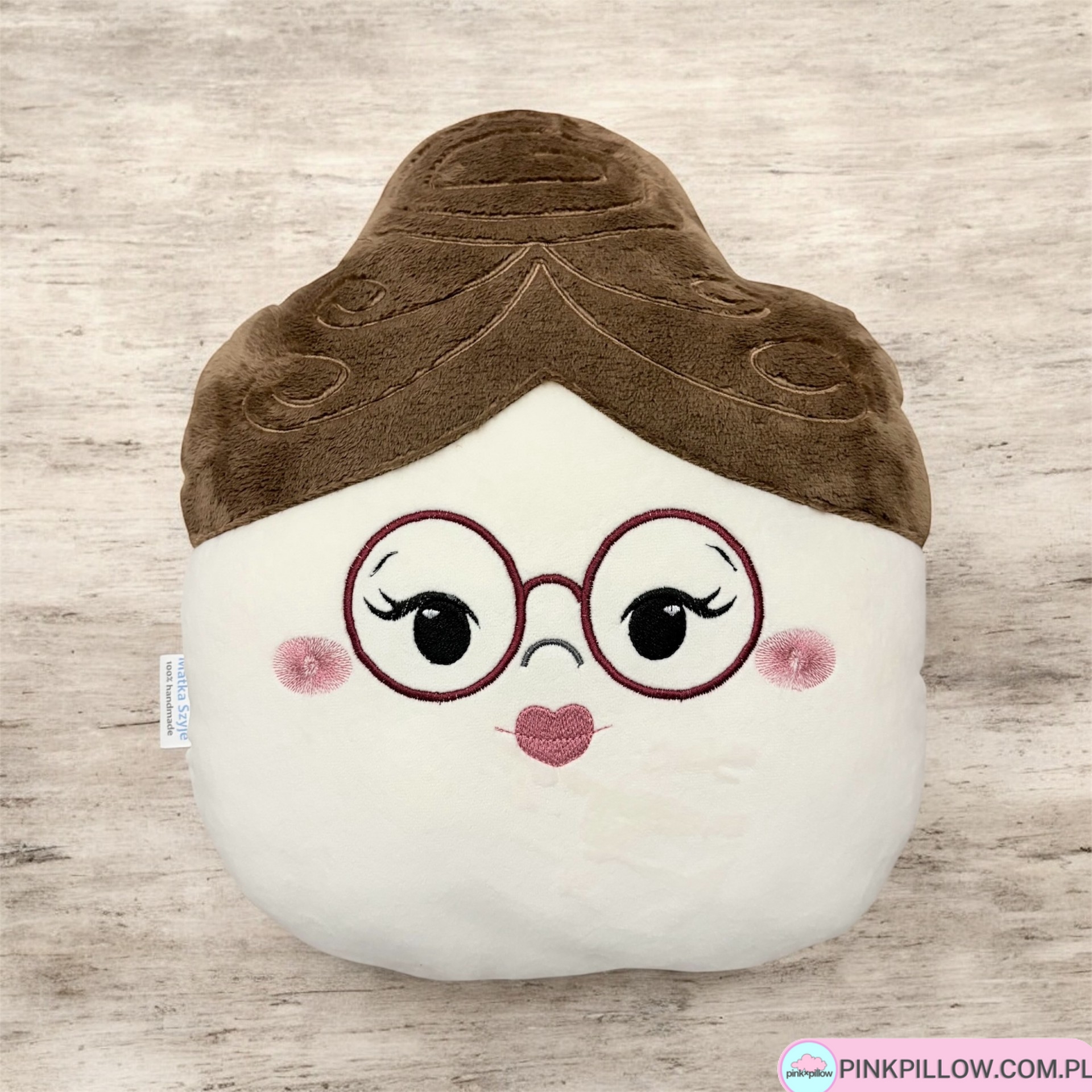 Poduszka dla Babci na prezent - Brązowa Babunia