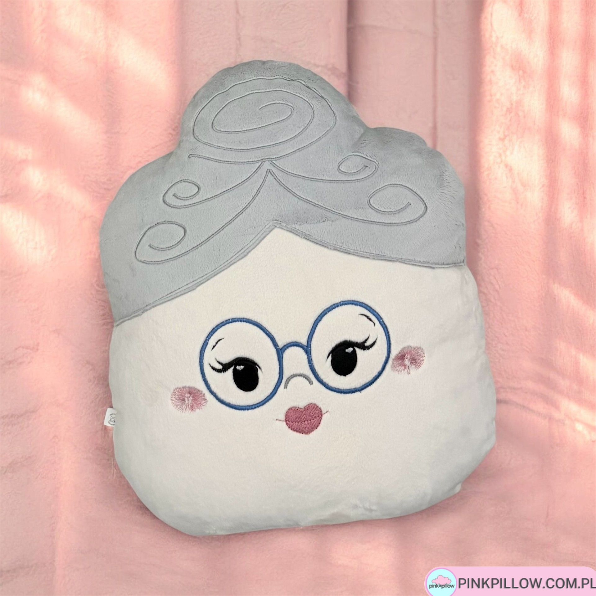 Poduszka dla Babci na prezent - Siwo-szara Babunia