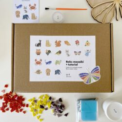 Zestaw Kreatywny do robienia Mozaiki - Wzór Motyl