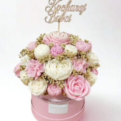 Flower Box z wosku sojowego dla Babci - Rozmiar XL - Różne Zapachy