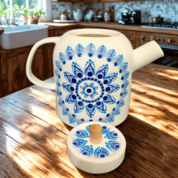 Dzbanek porcelanowy Malowany - Fajansowa Mandala