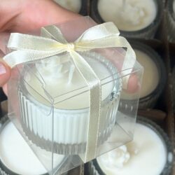Małe Świeczki w słoiczkach "Biała Różyczka" - Różne Zapachy