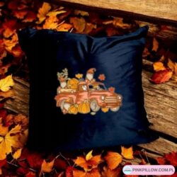 Poszewka welurowa Jesienna - Wzór Gnomy