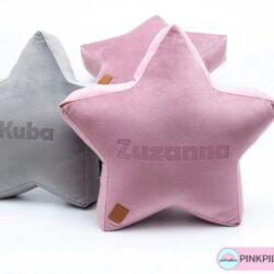 Poduszka Gwiazdka z Imieniem - Welurowa - Różne Kolory