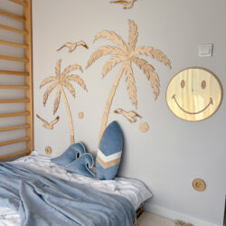 Poduszka Deska Surfingowa Dekoracyjna - Wzór Błękitny