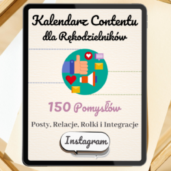 Kalendarz Contentu dla Rękodzielników - Okładka