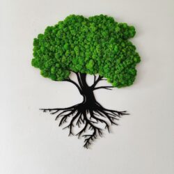 Drzewko z Chrobotkiem - Wymiary 60x48 cm