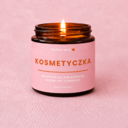 kosmetyczka zapachowa świeca sojowa w szkle