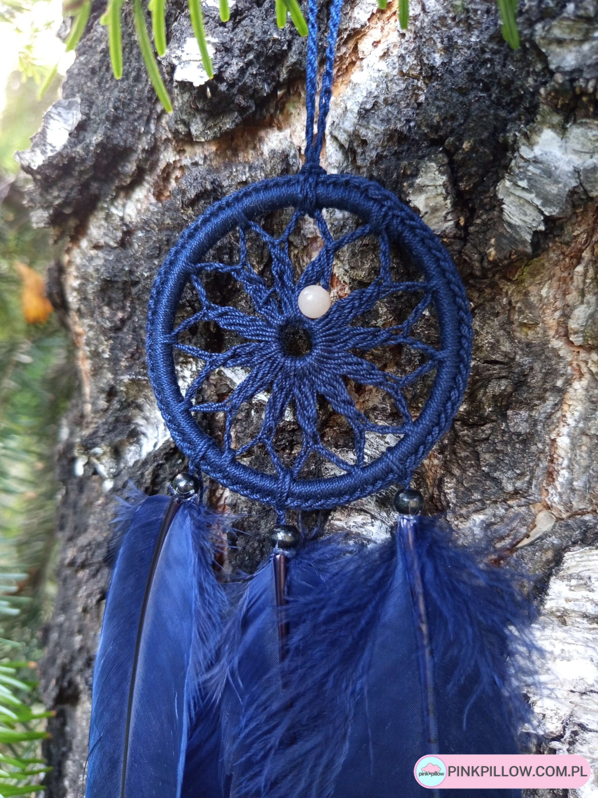 Amulet do Samochodu w Kolorze Granatowym z Awenturynem