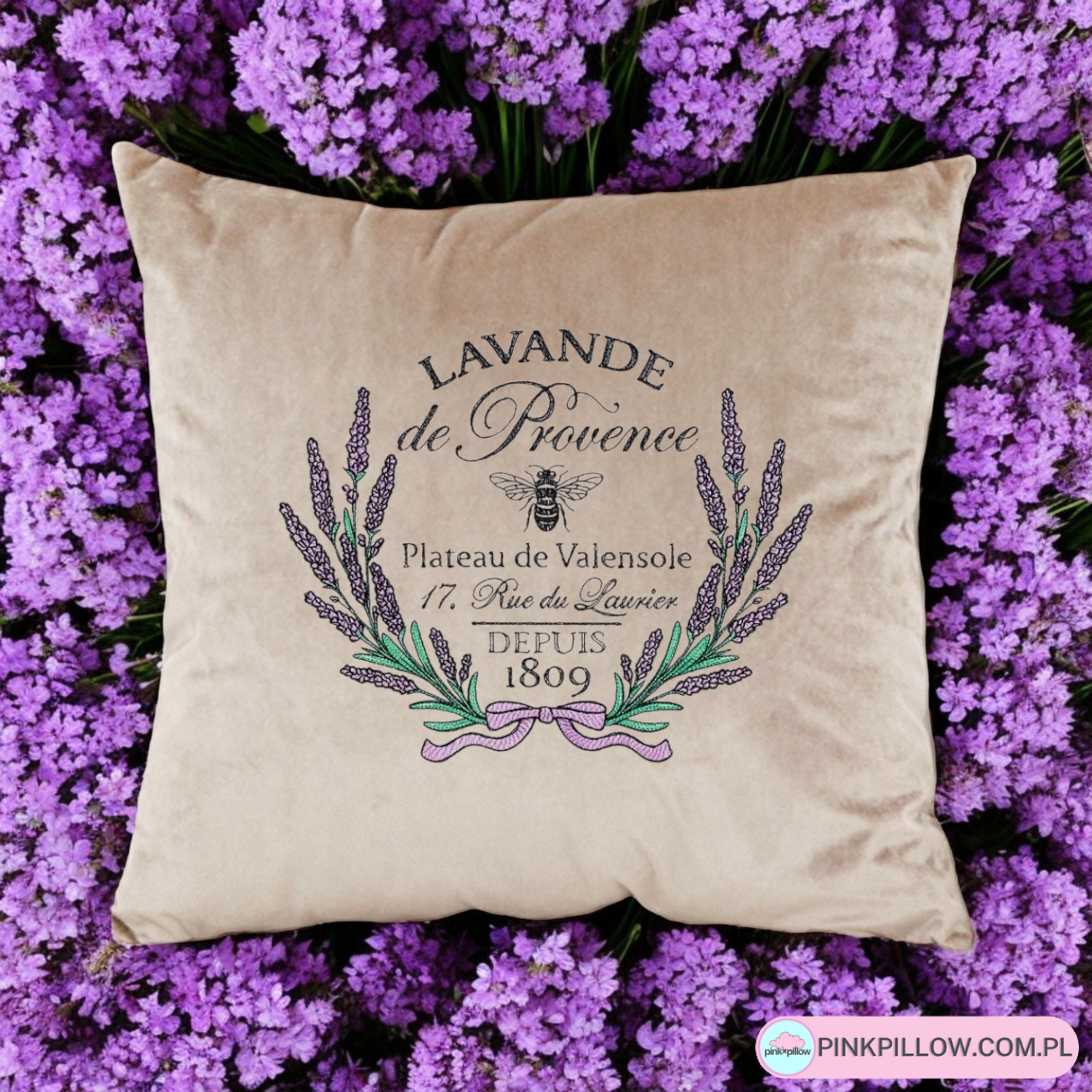 Poszewka w stylu Prowansalskim "Lavande"