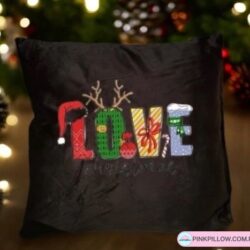 Poszewka Świąteczna na poduszkę 40x40 cm - Wzór "Love"