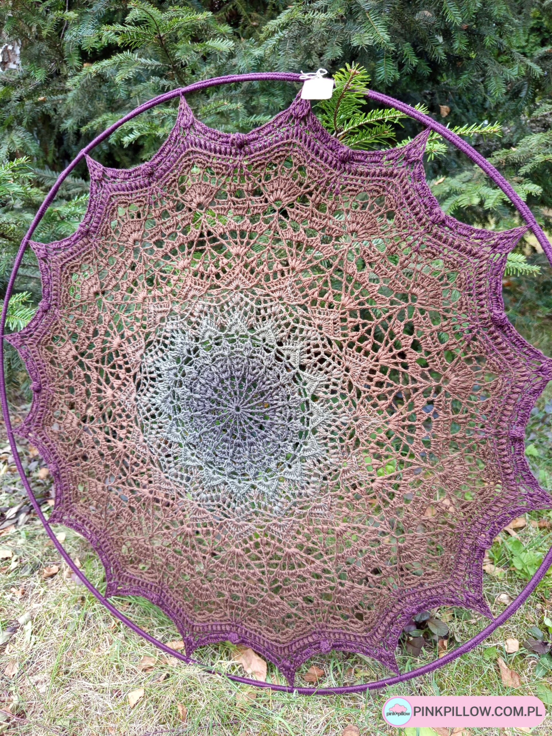 Mandala w kolorach ziemi - 75 cm