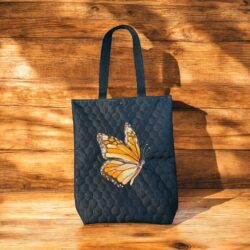 Duża Torba na ramię - Wzór Motyl