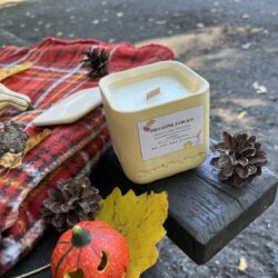Jesienna świeczka sojowa w gipsie - Jesienne Zapachy