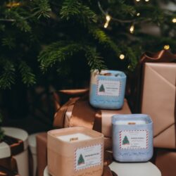 Świąteczna Świeca w formie gipsowej - Zimowe zapachy