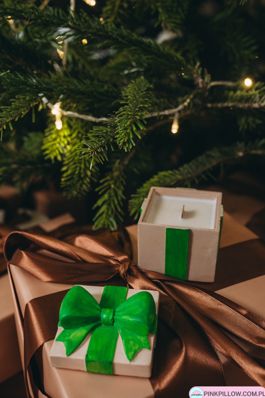 Świeca w gipsie - Wzór Prezent - Różne Kolory i Zapachy - obrazek 5