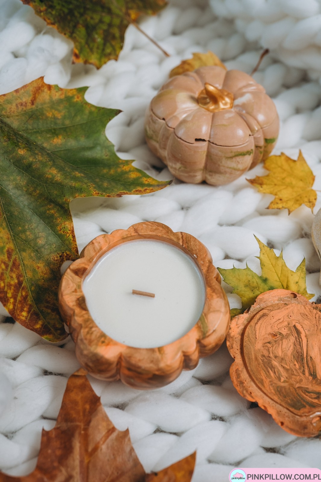 Świeca w formie Dyniowej - Różne Jesienne Zapachy