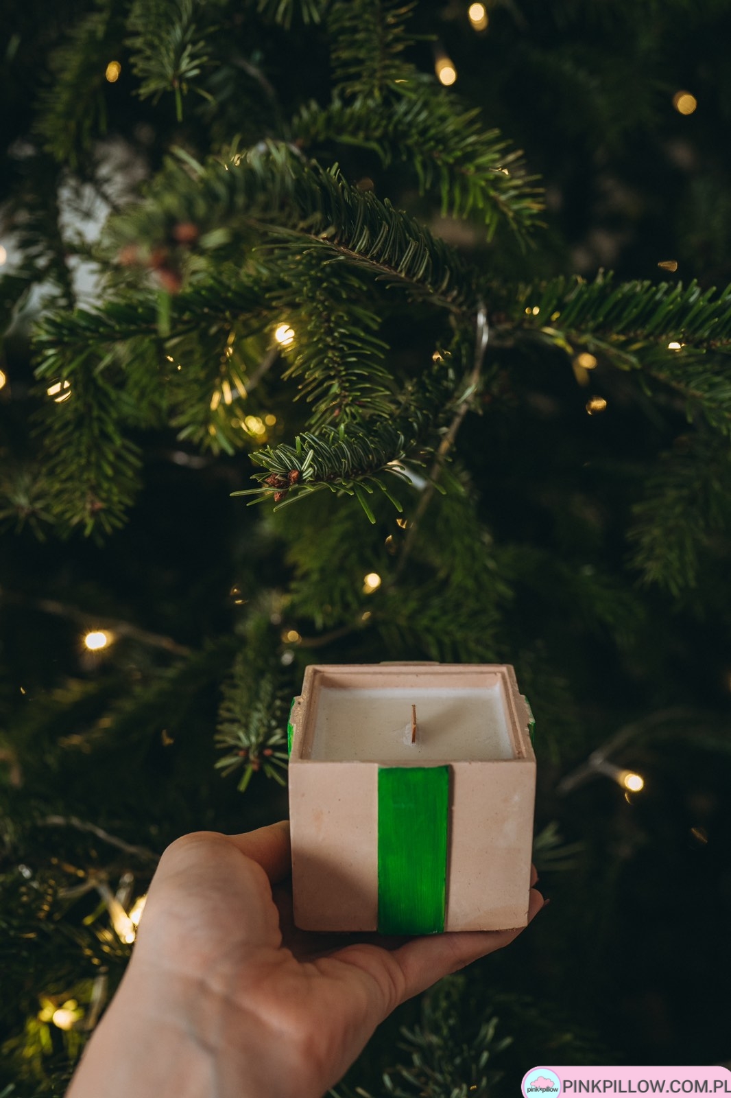 Świeca w gipsie - Wzór Prezent - Różne Kolory i Zapachy - obrazek 6