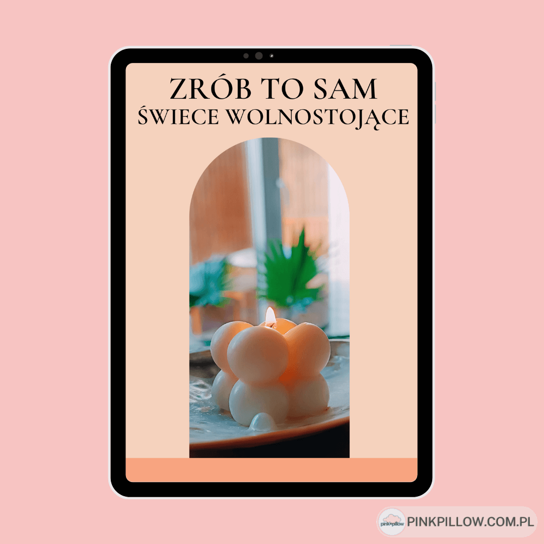 Kurs robienia świec sojowych online w formie PDF "Zrób to sam - Świece wolnostojące"