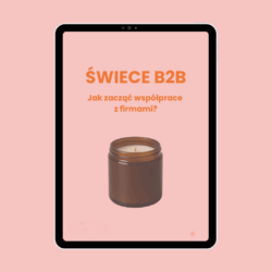 Okładka E-book Świece - B2B jak zacząć współpracę z firmami?