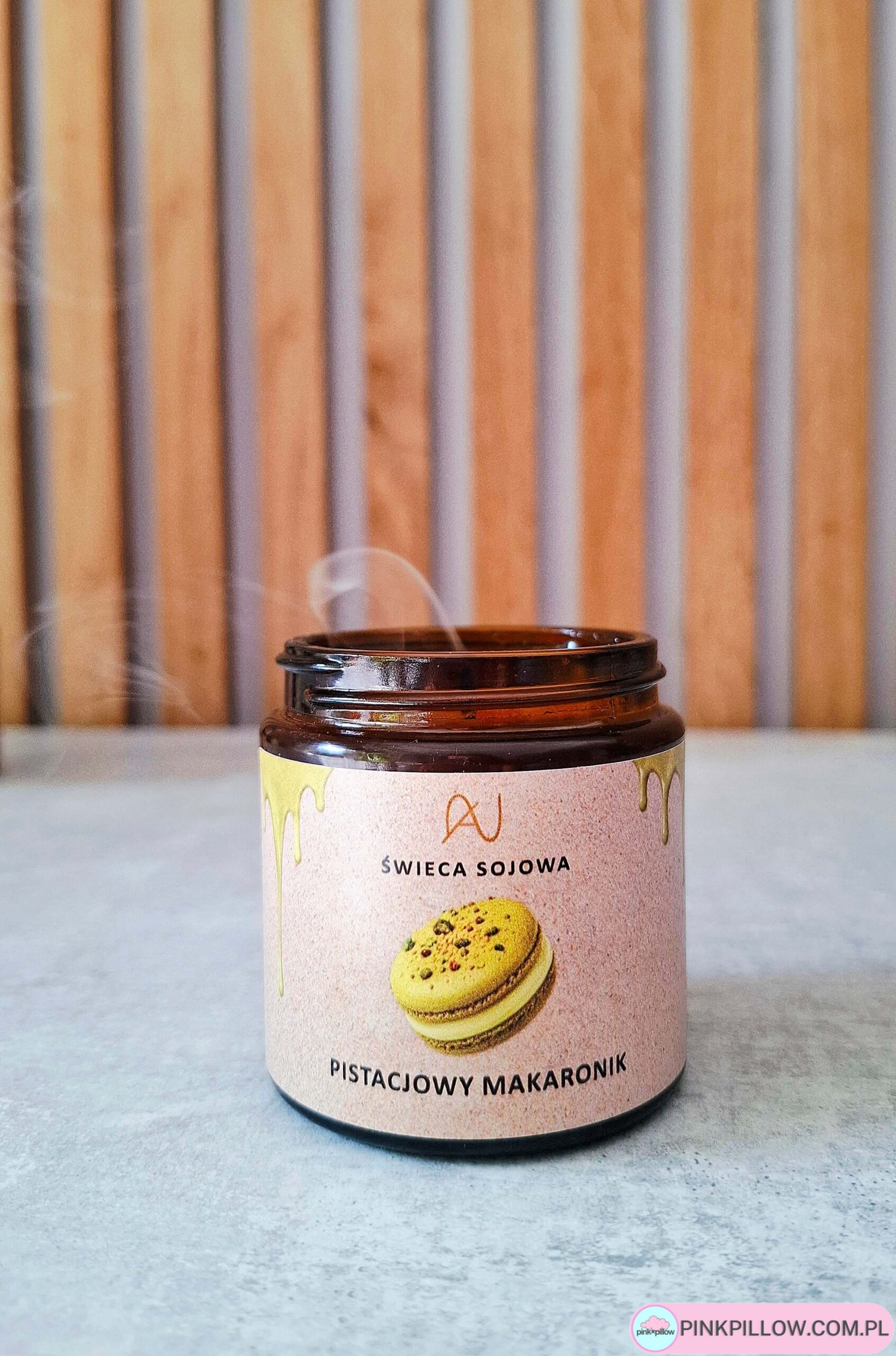 Świeczka zapachowa Pistacjowy Makaronik - obrazek 5