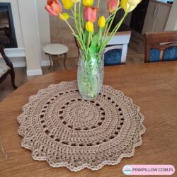 Podkładka Dekoracyjna na Stolik Kawowy 55 cm - Kolor Karmel